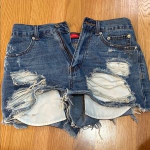Revolve size small denim shorts caffeine brand